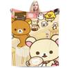 Rilakkuma Korilakkumas  Blanket Quality Super Soft  Throw Blanket Winter Boy Girl Couch Bed Aesthetic Bedspread