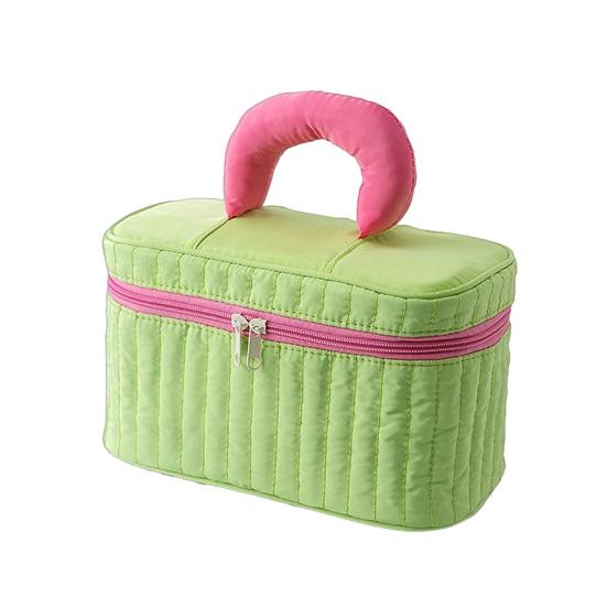 Travel Makeup Case Women Contrasting Color Cosmetic Bag Large Capacity Cosmetic