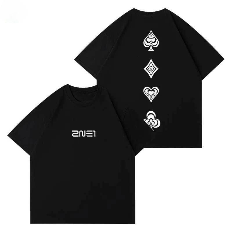 

Kpop 2NE1 Welcome Back Concert Fashion Same Cotton Short Sleeve Tee Tops Y2k Man Women Harajuku O-neck Summer Casual T-Shirts XXXL