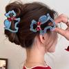 Hairpin Hollow Puppy Hair Grab Animal Red Bow Shark Clip Sweet Cartoon Hair Claw  Streetwear