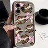 Shockproof Phone Case For iPhone 17 Pro Max Case iPhone 16 15 14 13 Pro Max 11 17e 16e Fashion Kiss Lips Print Soft Silicone Bumper Cover