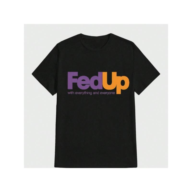 

European sizes Payeah Fed Up Casual Digital Print Pure Heavy T-Shirt | Regular-Fit, Crew Neck, All-Season, Suitable For Adults And Teens S чёрный