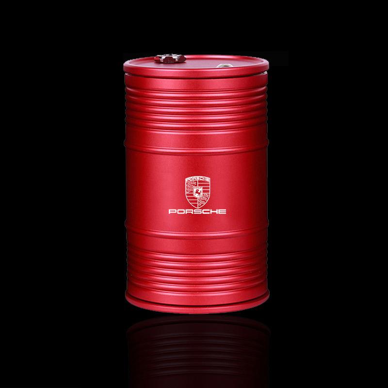 Alloy Car Ashtray With Rotating High Lid Flame Retardant Cigarette Cup For Porsche 911 Cayenne Panamera Macan Boxster Carrera-GT