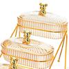 Dessert Platter with Lid for Cakes And Dried Fruits Serving