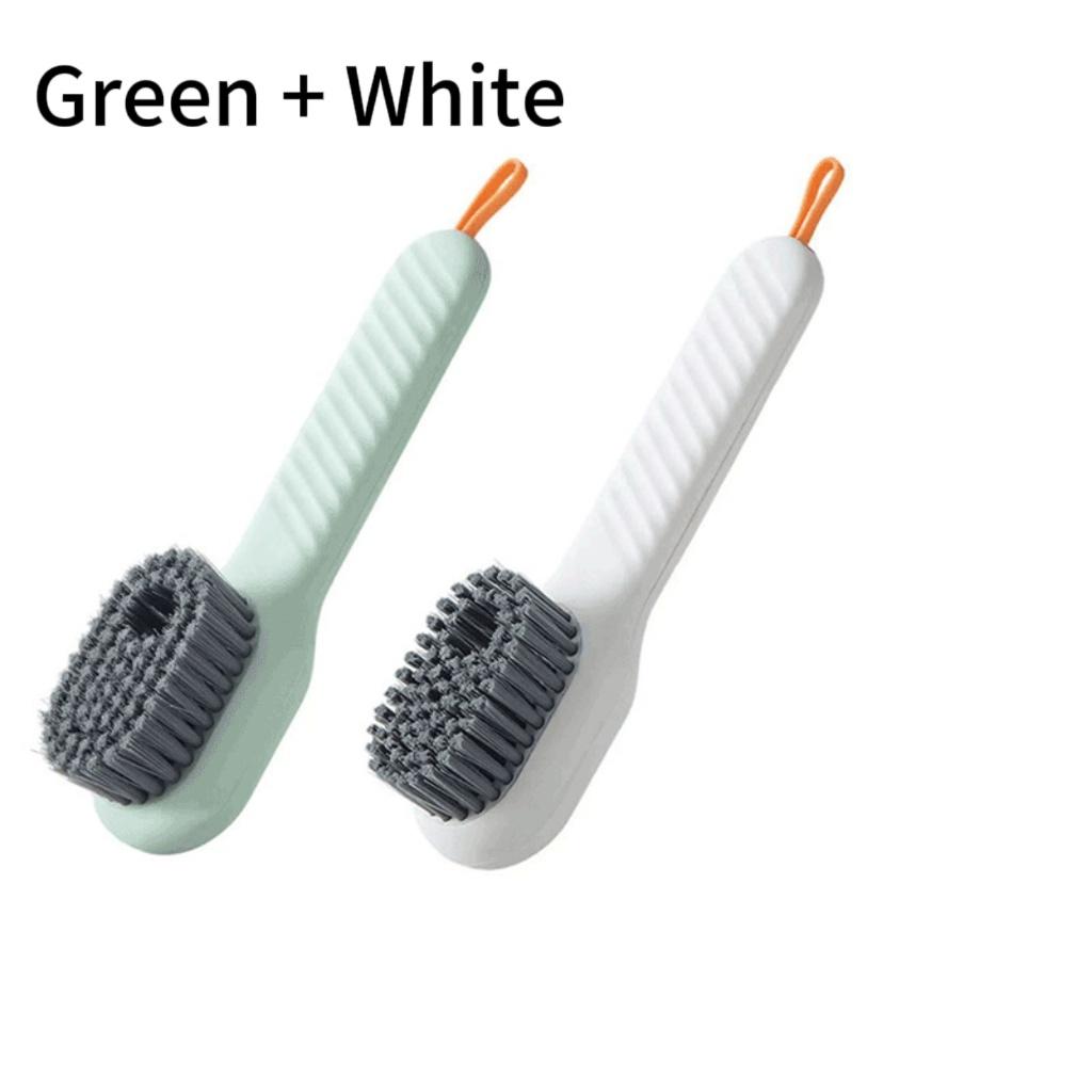 1/2Pc Cleaning Brush Soft-bristled Liquid Shoe Brush Long Handle Clothes Brush Multifunctional Shoe Cleaner Cleaning Accessories