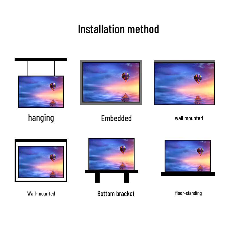 HUAMAI Indoor Fine Pitch Full Color LED Display CN plug (adapter included)