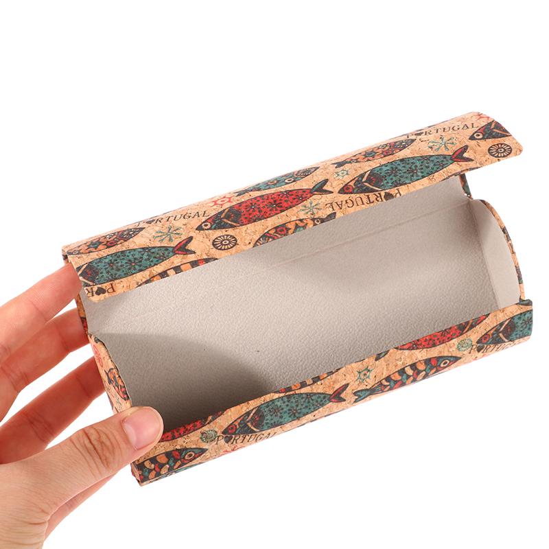 Estilo Japonés Resistente a la Presión Mural de Corcho Antiguo Estuche Retro para Gafas Almacenamiento Magnético Portátil para Miopía Caja Sunglassex para Unisex