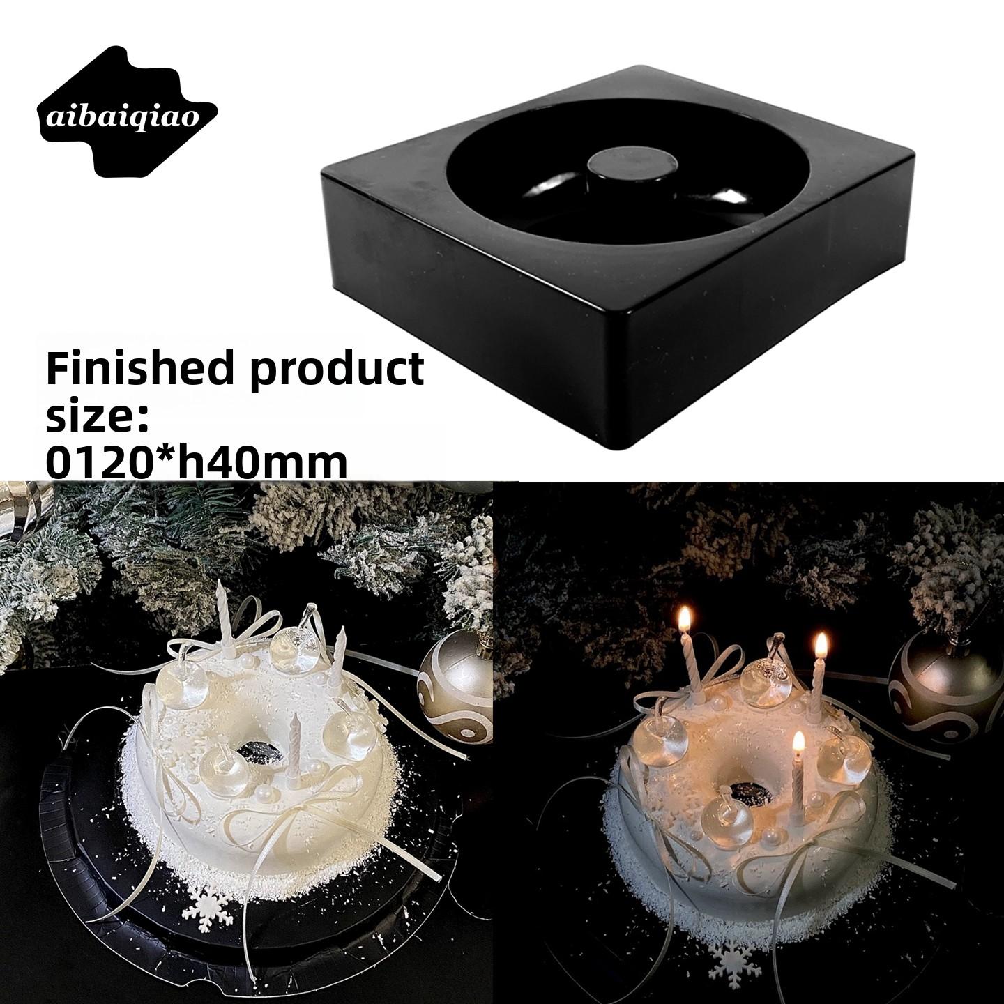 

Aibai 4-Inch Simple Cr Cake Silicone Baking Mold French Sle round Doughnut Mould for Baking And Cooking Hand Waable