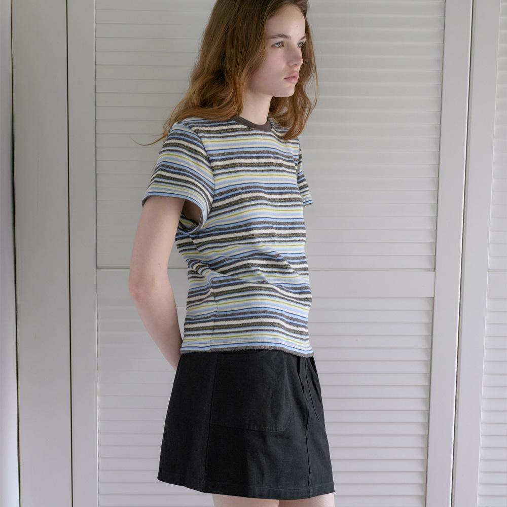 Elssibeui Soft Cotton Mini Skirt_Black