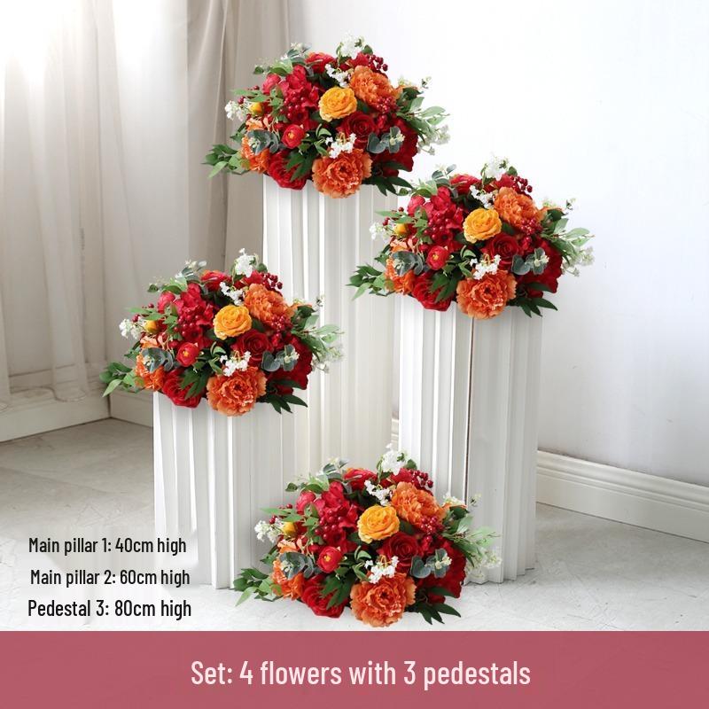 Artificial Silk Floral Centerpieces & Aisle Markers for Weddings, Events, and Displays