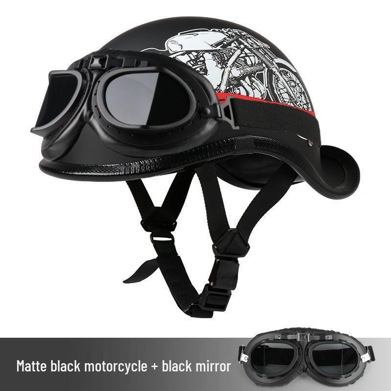 G3F Retro Japanischer Aufgebogener Heckhelm: Herren- & Damen-Cruiser-Helm für Radfahrer