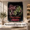 Tapiz Texto con Nombre Personalizado, Tapiz Colgante de Pared Decoración para Habitación del Hogar Juguete Infantil Chucky Tiffany