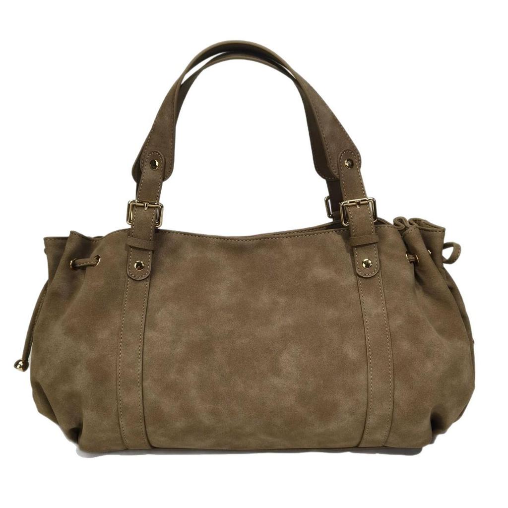Dámská jednobarevná Boston taška: Jednoduchá kabelka do práce a na dojíždění, jedno rameno nebo crossbody tote z měkkého materiálu.