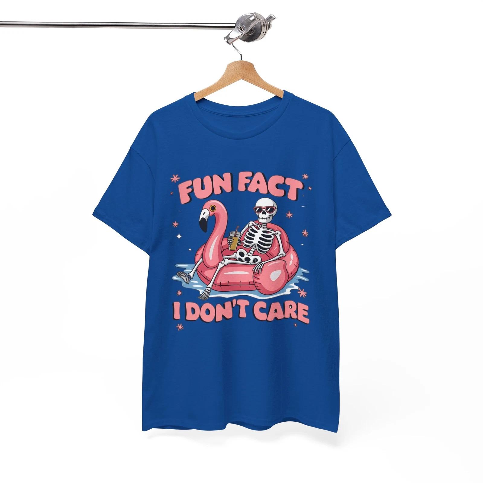 Skeleton Flamingo Funny T-Shirt - Random & Hilarious Tee for Meme Lovers 4XL
