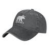 Deer Beer Bear Baseball Cowboy Hat Adjustable Trucker Hat Black
