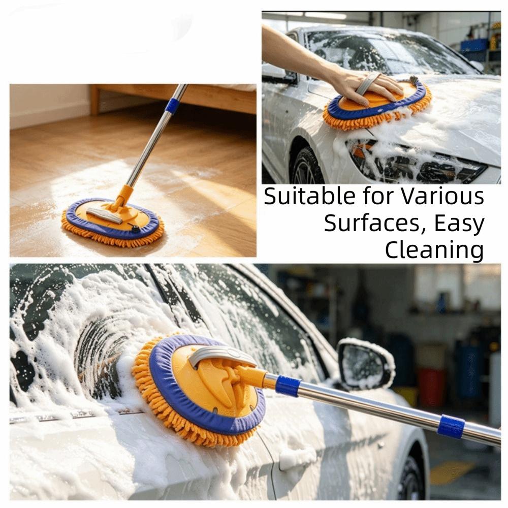 Soft Bristles Car Cleaning Brush Long Handle Car Cleaning Kit Car Wash Mop Car Cleaning