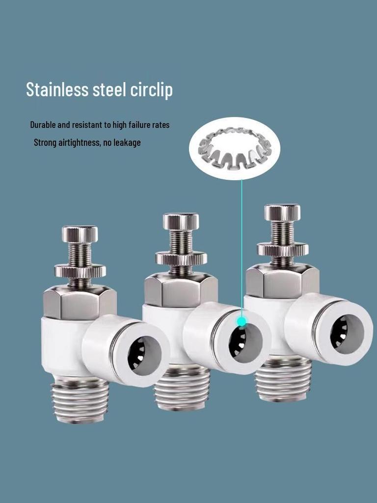 Pneumatic Quick Connect Male Thread Push-in Elbow PC8-02/PC12-04/PC16-04/PC6