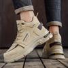 2026 Vintage Men's Casual Sneakers Platform Ankle Boots Outdoor Non Slip Wear-resistant Work Shoes Men Hiking Shoes Botas Hombre