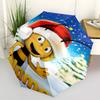 Custom Name Maya the bee Theme Automatic Umbrella, Lightweight & Portable, 8 Rib, Perfect for Outdoor Travel, Birthdays, Christmas, Gifts.