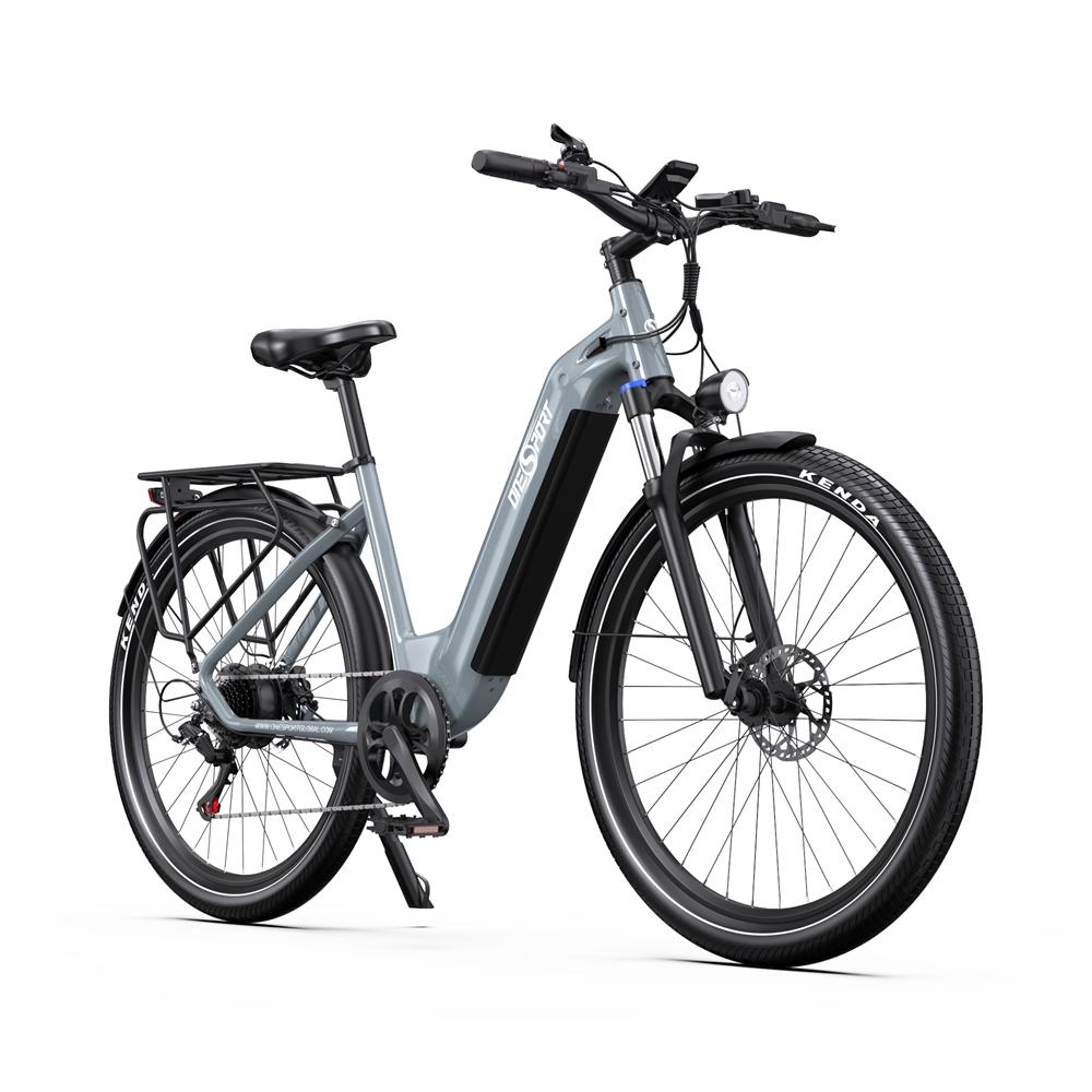 ONESPORT OT05 Biciclette elettriche da città motore 250W batteria 36V 18.2AH velocità massima 25 km/h pneumatici 27.5*2.25 pollici