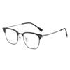 Exquisite Dual-Color Aluminum-Magnesium Frame Glasses with Titanium Anti-Blue Light Myopia Lenses (Model 5101)