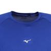 Mizuno Baseball Size O Blue Men's Low-Neck Long-Sleeve Undershirt, (LL),