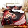 Seraph of the end Beding Set Printed Bed Linen Set With Pilowcase Bed Soft Duvet Cover Soft Single Double Quen Super King-Sized Dimensionsd Dimensions