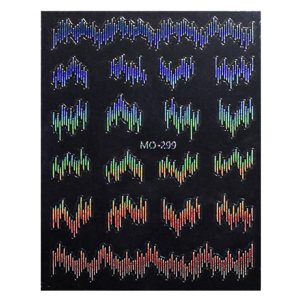 Reflective Silk Nail Art Stamps: 2024 3D Line Decals