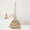 Borsa a tracolla tote versatile con coulisse e paillettes moda 2026