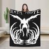 Death Note Manga Anime TV Show Poste Blanket Soft Street Trend Plush Throw Blanket For Bedroom Flannel Bedspread Bed Cover