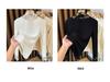 Women's Slim-Fit Brushed Lace Turtleneck Base Layer - Warm Autumn/Winter Inner Shirt