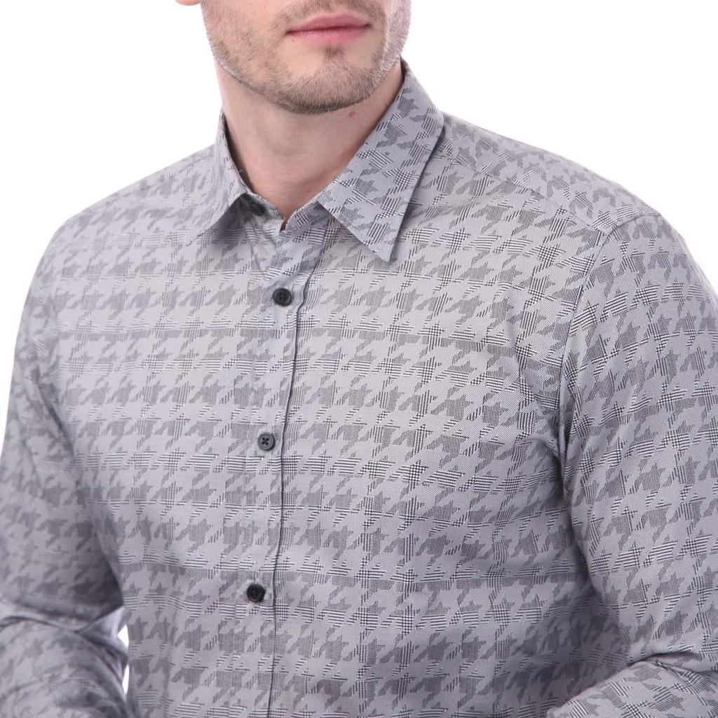 Boss Mens Houndstooth Regular Shirt
