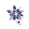 Elegant Hibiscus Flower Brooch, High-end Women's Retro Crystal Flower Brooch, Niche Design Sense Brooch