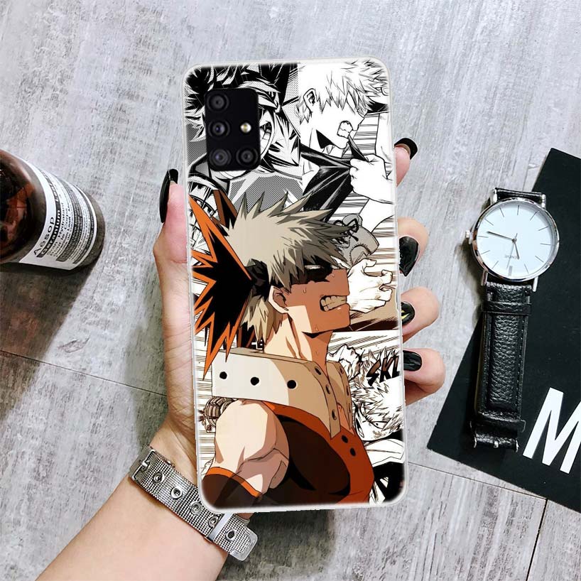 My Hero Academia Deku Phone Case For Samsung Galaxy A12 A22 A32 A42 A52 A72 A51 A71 5G A41 A31 A21 A02S M12 M21 M31 M30S Fundas