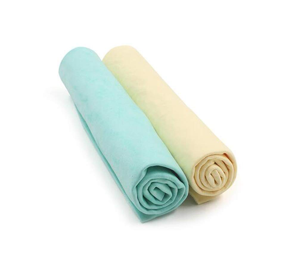 SZM Pet for Dogs and for Wiping and Bathing Towels, Chamois, Cats, Quick-Drying, Absorbent, Cars, Cleaning, (Large, 10pcs)