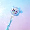 12 Pcs Cute Blue-Barrel Cat Quicksand Ballpoint Pen, Double Sequins Sparkly Writing Pen, Student Daily Writing, Stationery Gifts Office Supplies
