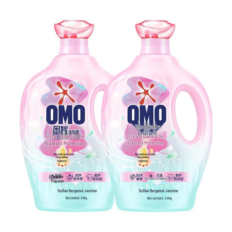 OMO 5-Star Essential Oil Laundry Detergent, Sicily Bergamot Jasmine Scent