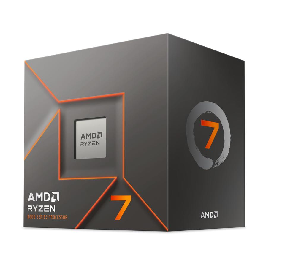 AMD Ryzen 7 with Wraith Stealth Cooler AM5 8 Cores 16 Threads 24MB 65W 8700F, 4.1GHz / 100-100001590BOX