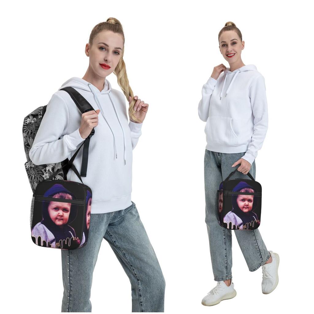Hasbulla Magomedov Insulated Lunch Bag for Women Kids Portable Food Boxes Thermal Lunch Box Tote