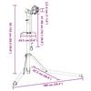 Foldable and Adjustable Bicycle Repair Stand Red Steel