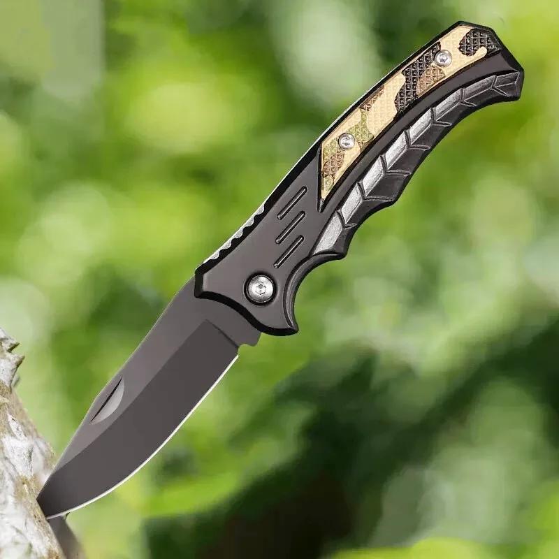 New Outdoor Mini Pocket Knife, EDC Portable Camping Knife, Exquisite and Compact Stainless Steel Rescue Tool Knife