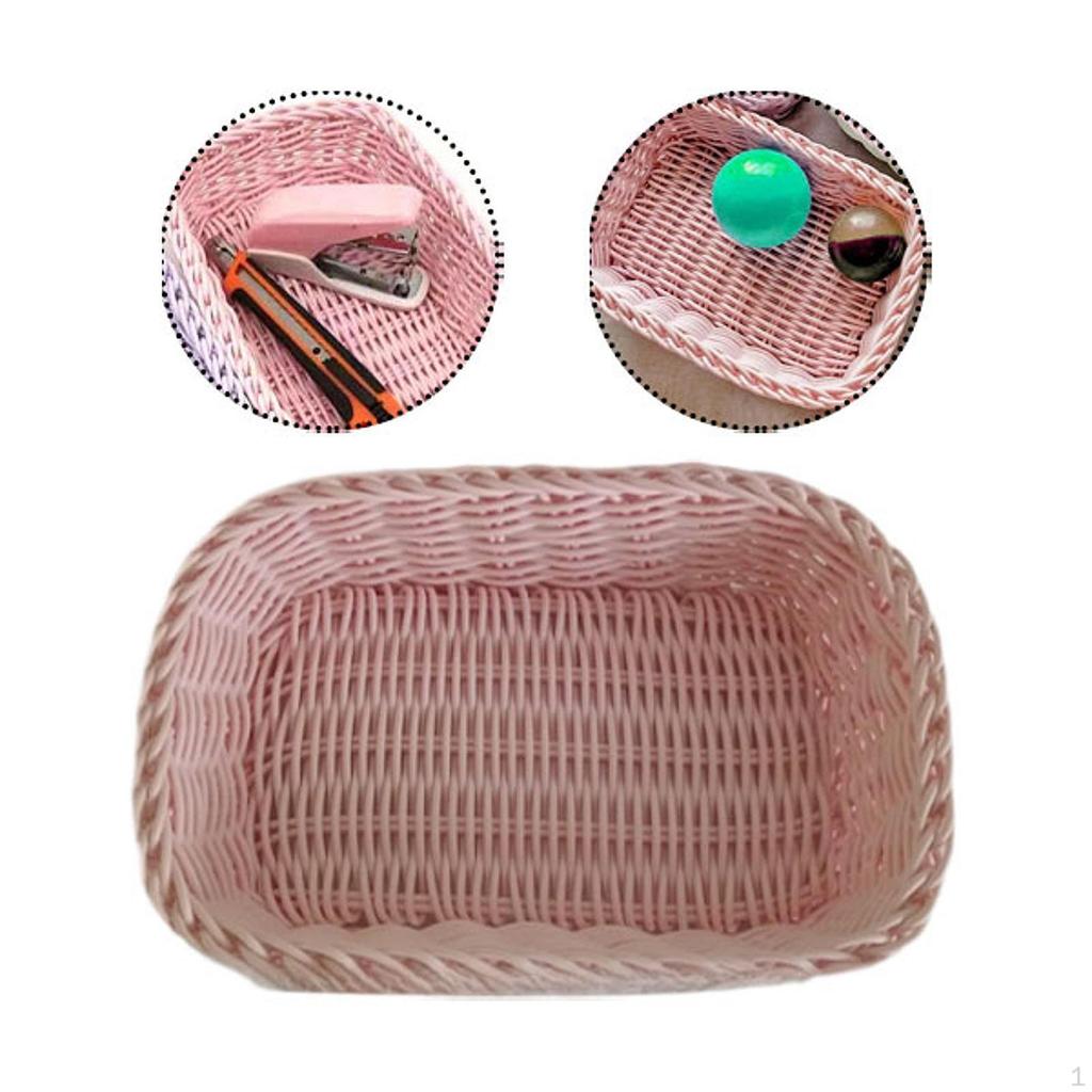 Hand -woven Shelf Baskets Organize Important Sundies Storage Basket