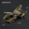 1/18 Lamborghini Vision Gran Turismo V12 GT Supercar Alloy Car Model Sound and Light Pull Back Children's Toy Collectibles Birthday Gift