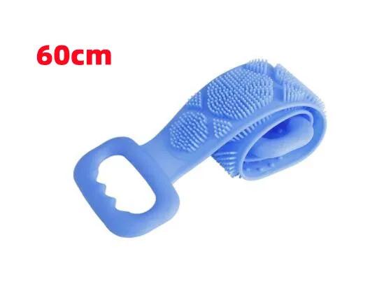 

Body Silicone Brush Double Sided Strong Shower Long Strip Back Scrub Towel For Scrub Body Exfoliating Sponge Massage Clean Tools Set