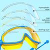 Popular Online Waterproof And Anti Fog Large Frame Professional Diving Goggles, Adult Swimming Goggles