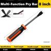 Steel Long Pry Bar 8/12 Inch Car Strike Retainer Tire Crowbar  Screwdriver Nail Puller Tools