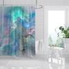 Colorful Galaxy Space Print Shower Curtain Psychedelic Sea Of Clouds Bath Curtain Decoration Waterproof Fabric Bathtub Screen