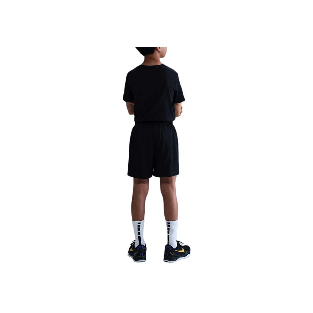 Nike Dri-Fit Neformální Jednoduché Pohodlné Šetrné k pokožce Šortky Dětské Šortky Černá Bílá HJ1005-010