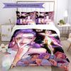 Conjunto de Roupa de Cama KPOP Hunter 3 Peças Capa de Edredom com Fecho Inclui 1 Capa de Edredom & 2 Fronhas para Todas as Estações Decoração de Quarto Casa Dormitório