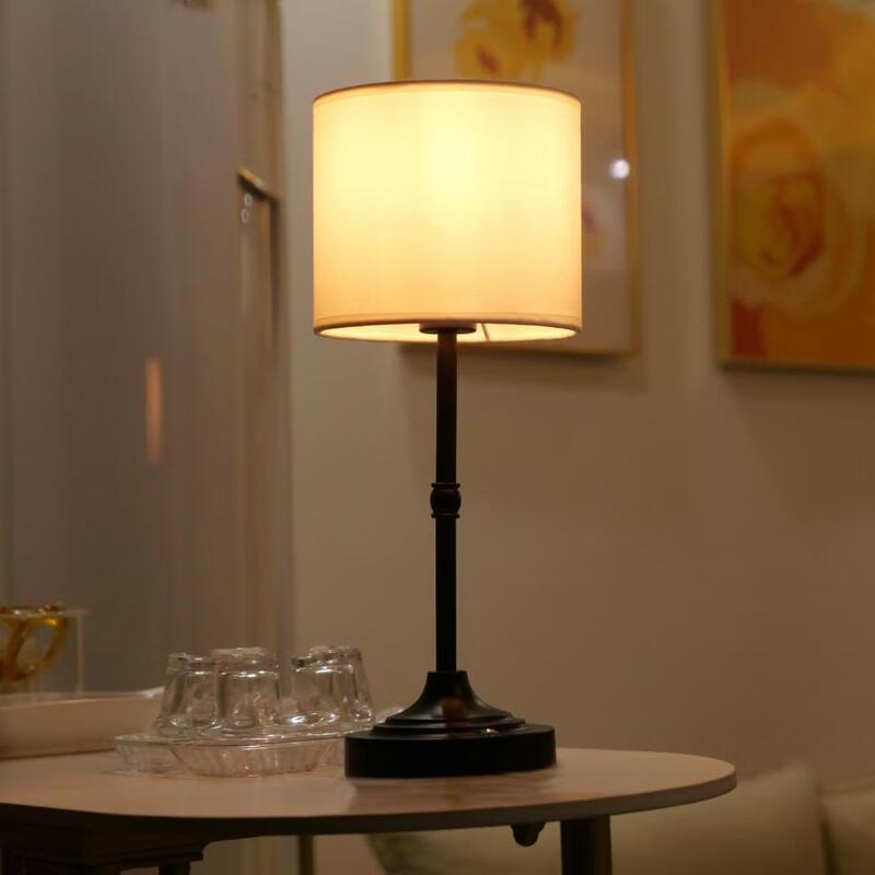 Oeny Fabric Metal Rechargeable Table Lamp